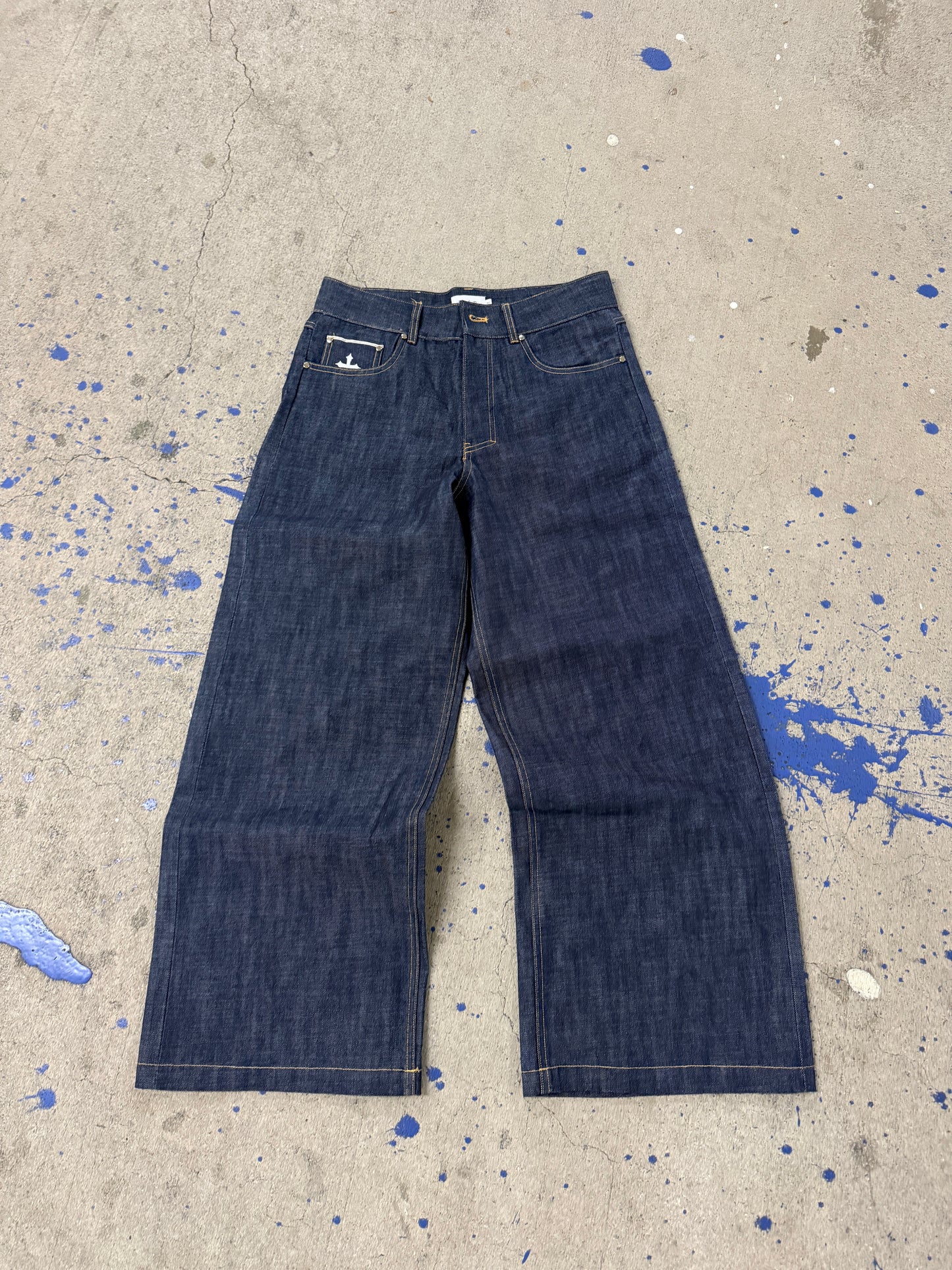 14 OZ RAW INDIGO SELVEDGE DENIM