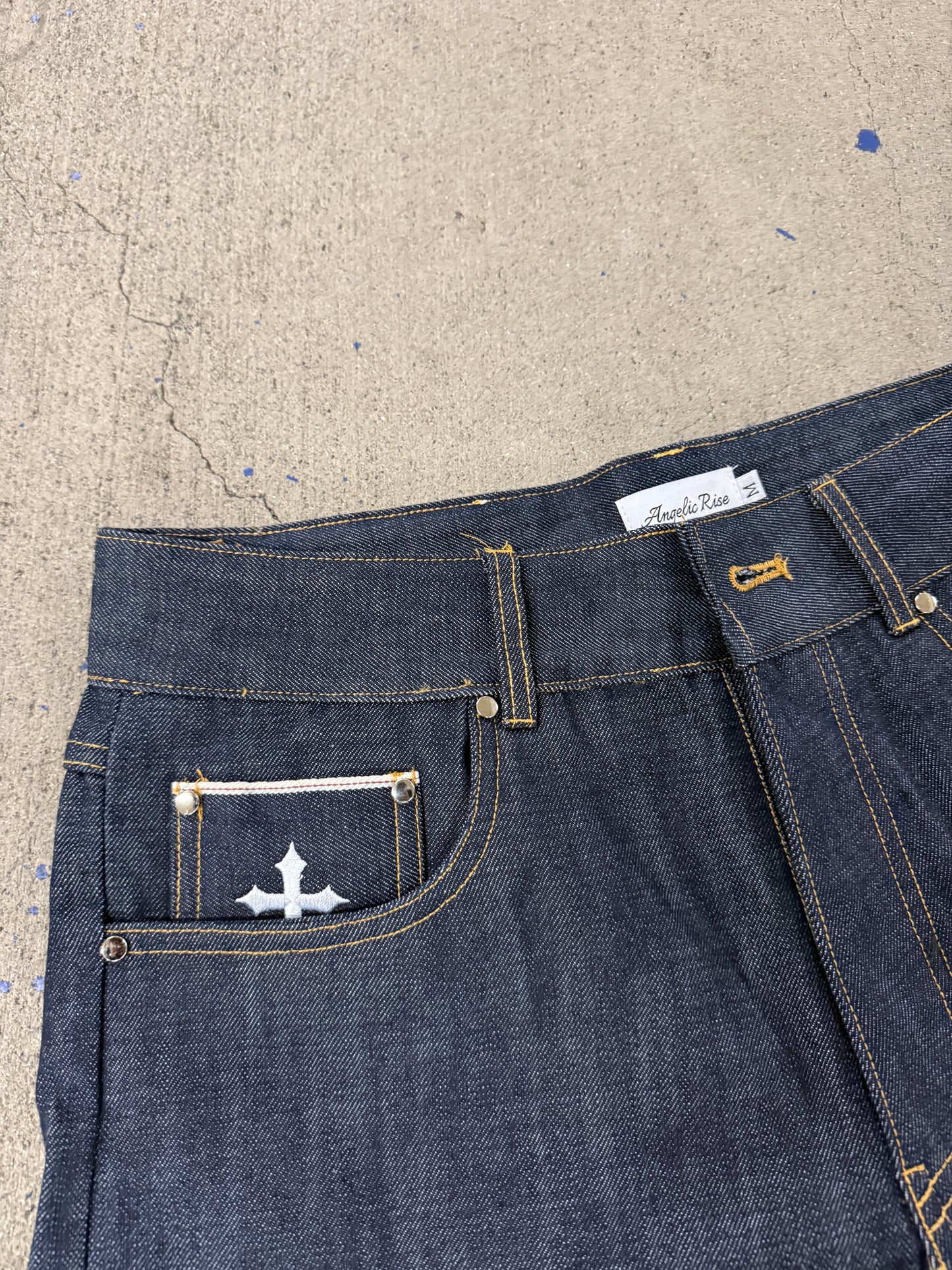14 OZ RAW INDIGO SELVEDGE DENIM