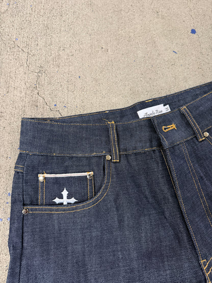 14 OZ RAW INDIGO SELVEDGE DENIM